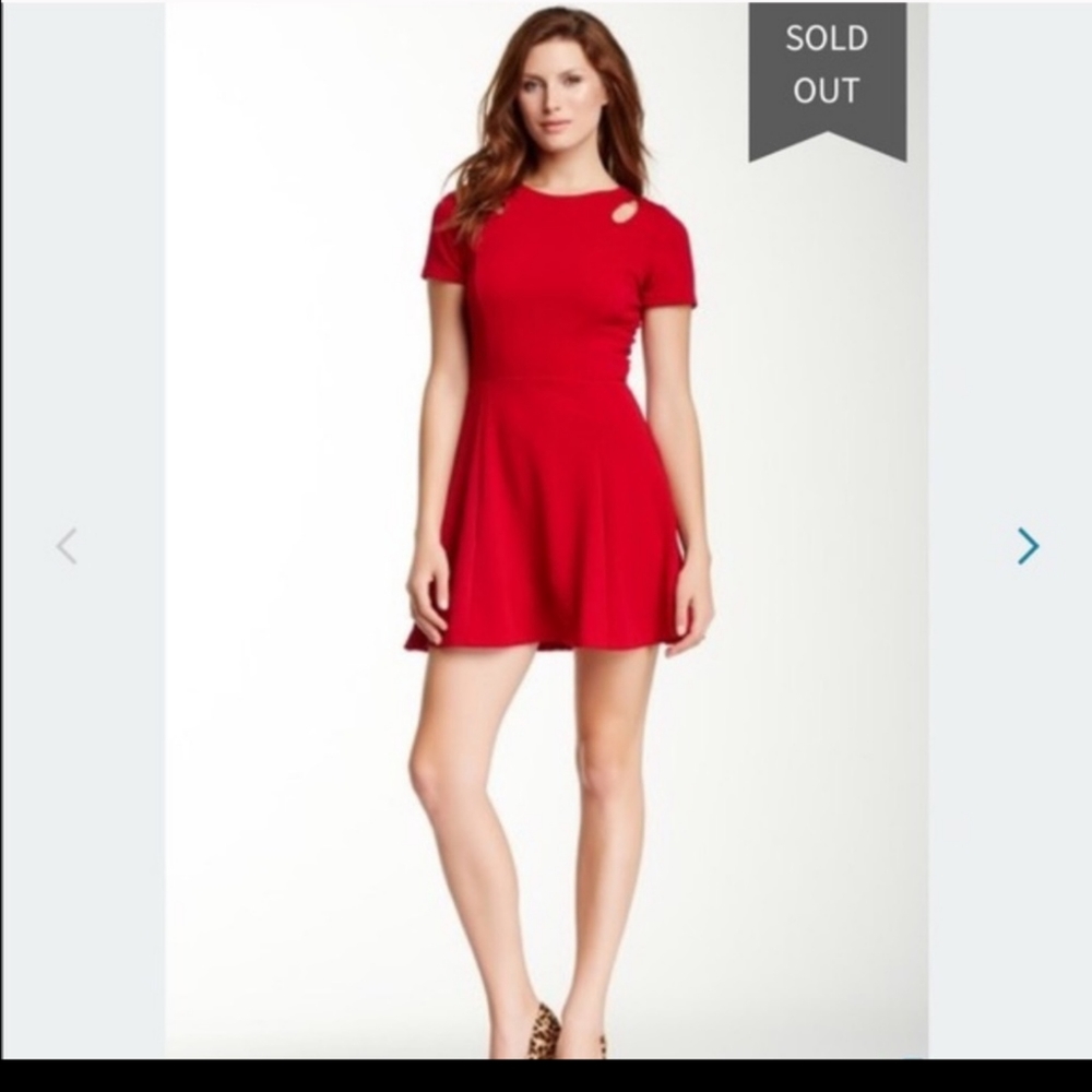 ❤️RED Cutout T-Shirt Dress : Love...Ady